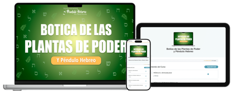 plantas de poder y péndulo hebreo cristina vicente