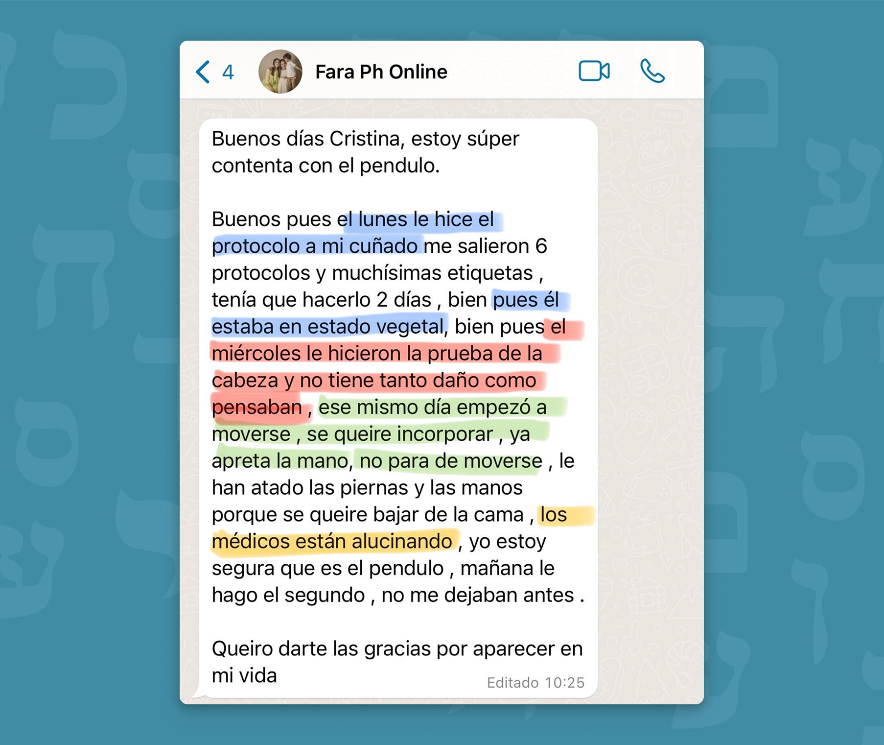 Testimonios alumnos péndulo hebreo