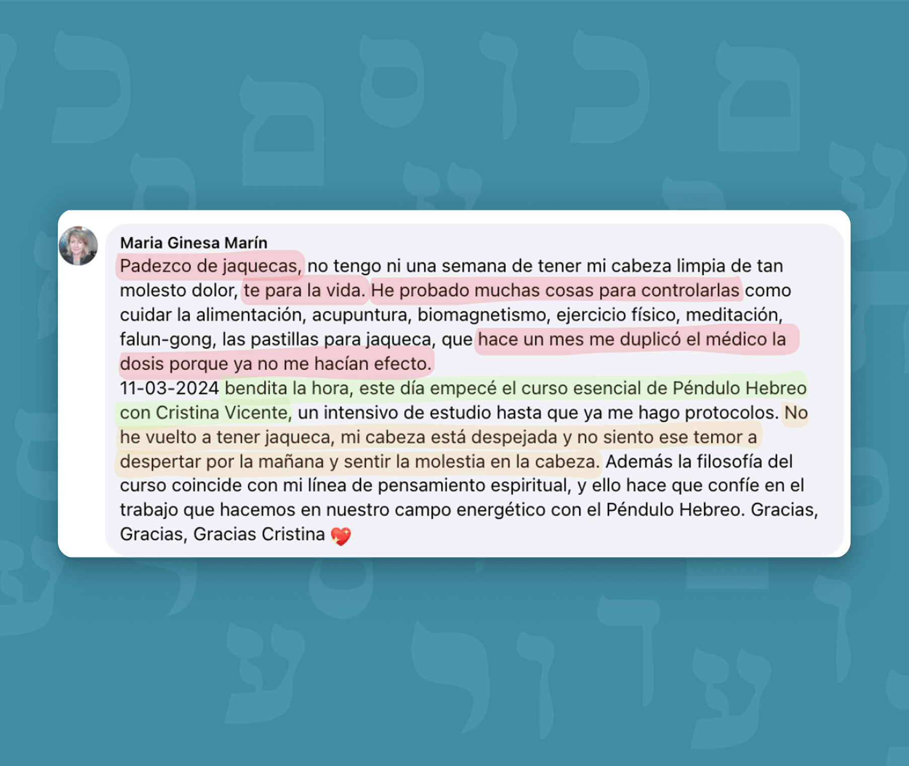Terapia complementaria escuela internacional de péndulo hebreo
