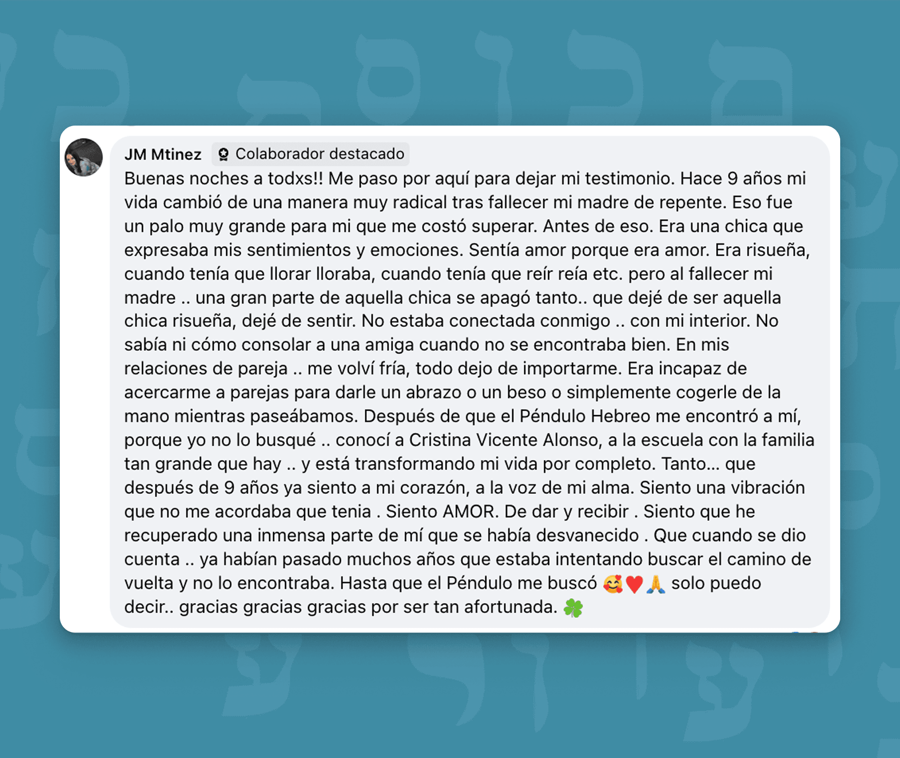 Terapia complementaria escuela internacional de péndulo hebreo