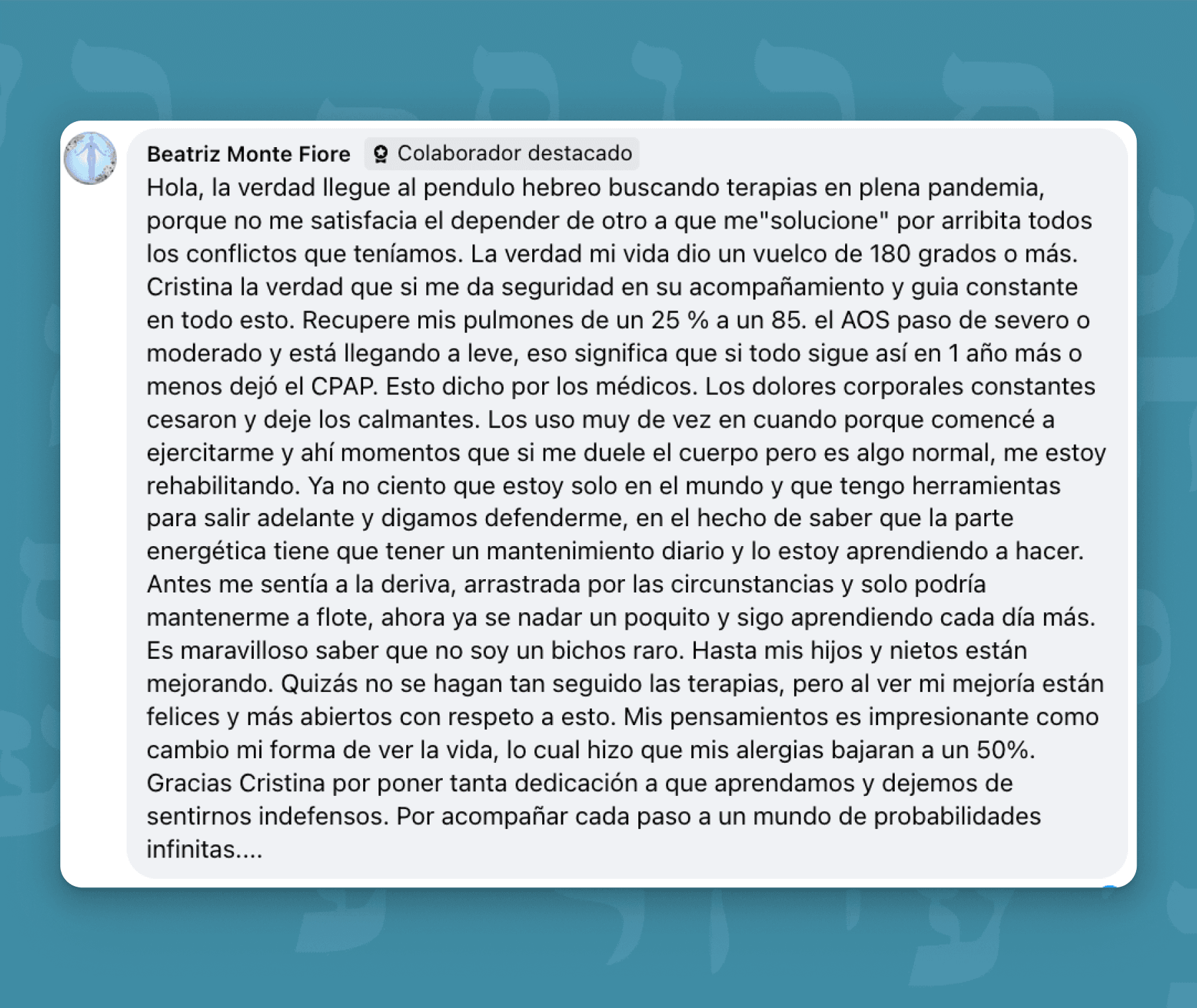 Terapia complementaria escuela internacional de péndulo hebreo