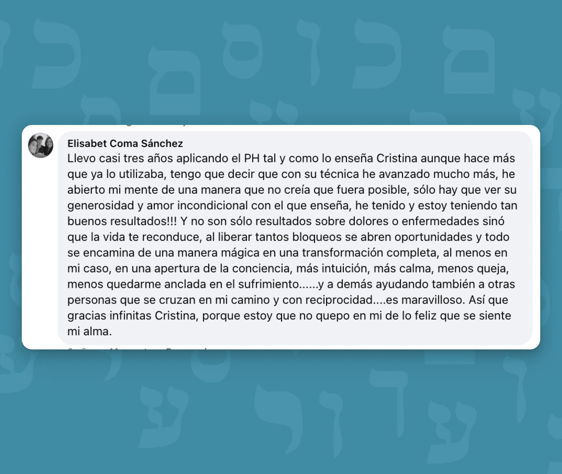 Testimonios alumnos péndulo hebreo