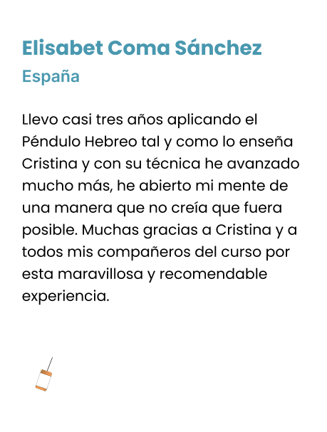 Testimonios alumnos escuela internacional de péndulo hebreo