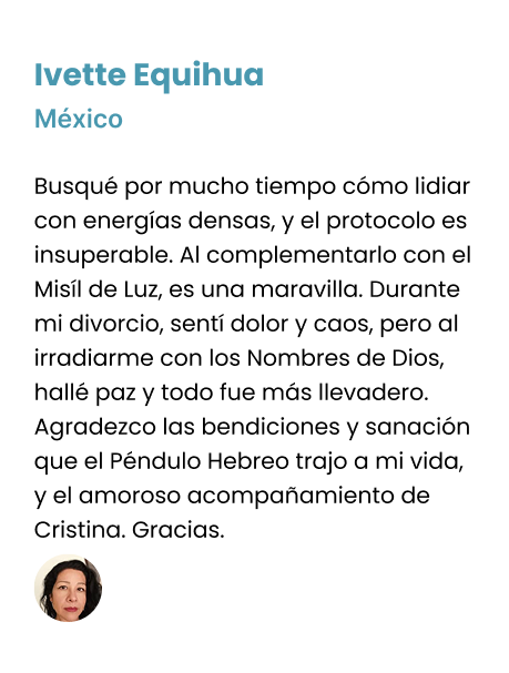 Testimonios Escuela Internacional de péndulo hebreo