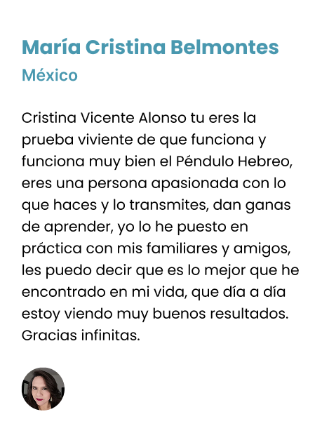 Testimonios Escuela Internacional de péndulo hebreo