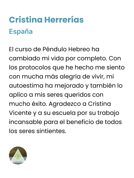 Terapia complementaria péndulo hebreo